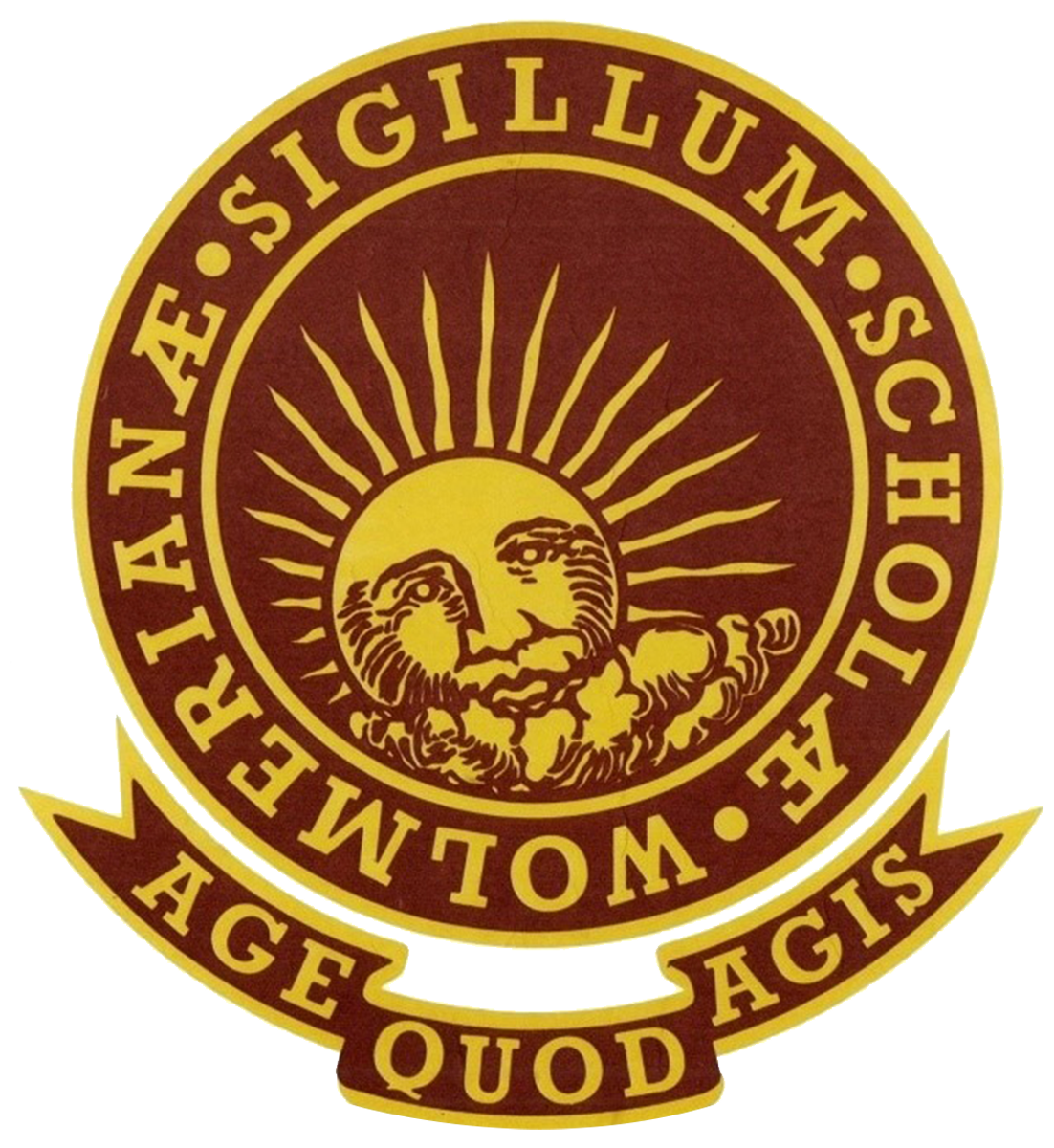 Wolmer's School crest — Sigillum Scholae Wolmerianae, Age Quod Agis